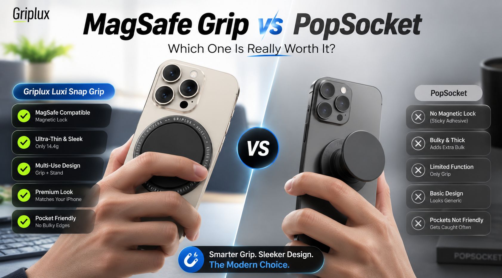 MagSafe Grip vs PopSocket