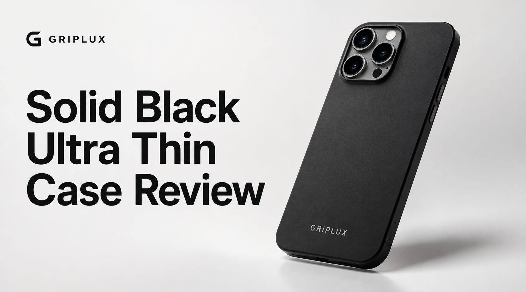 Solid Black Ultra Thin Case