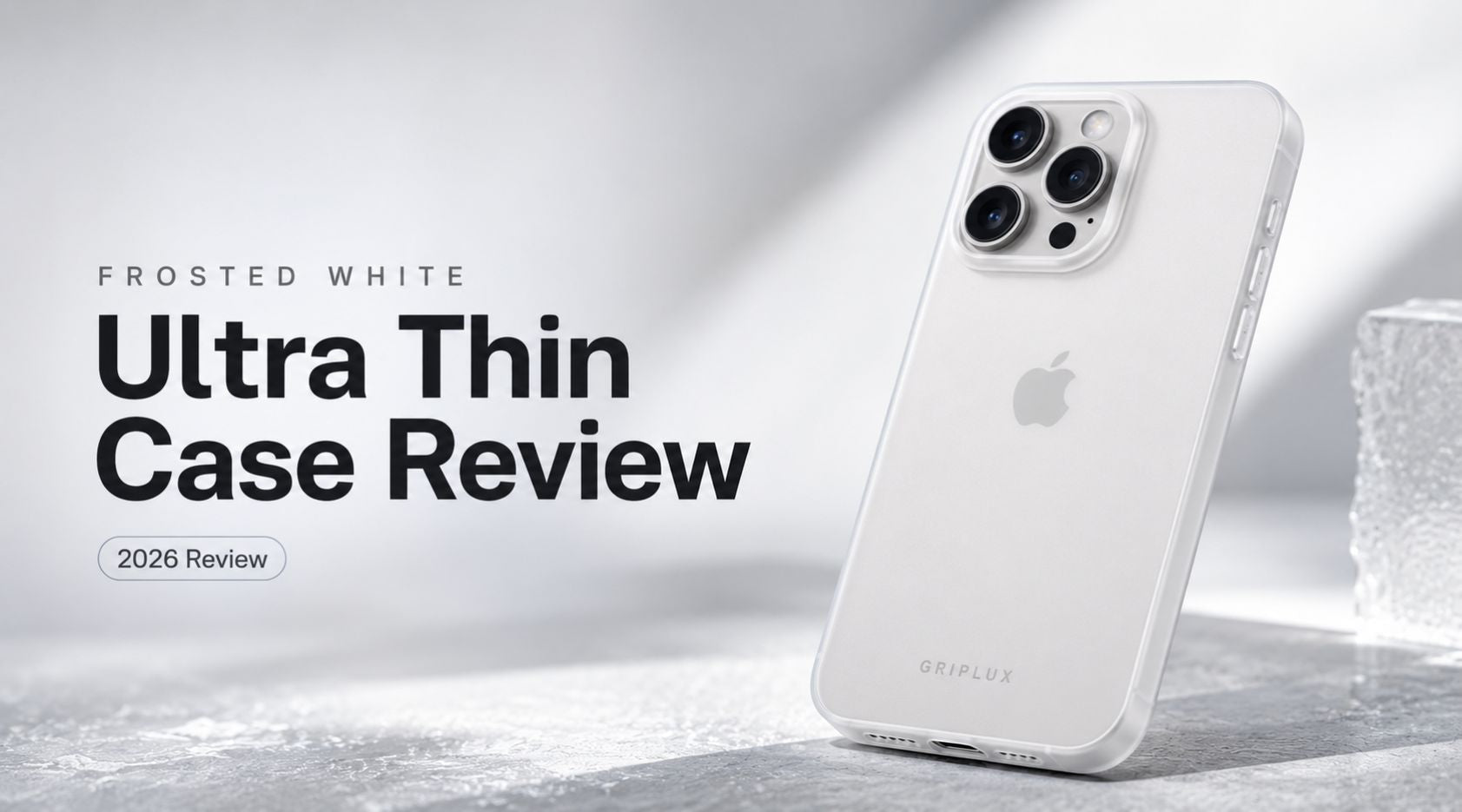 frosted white phone case