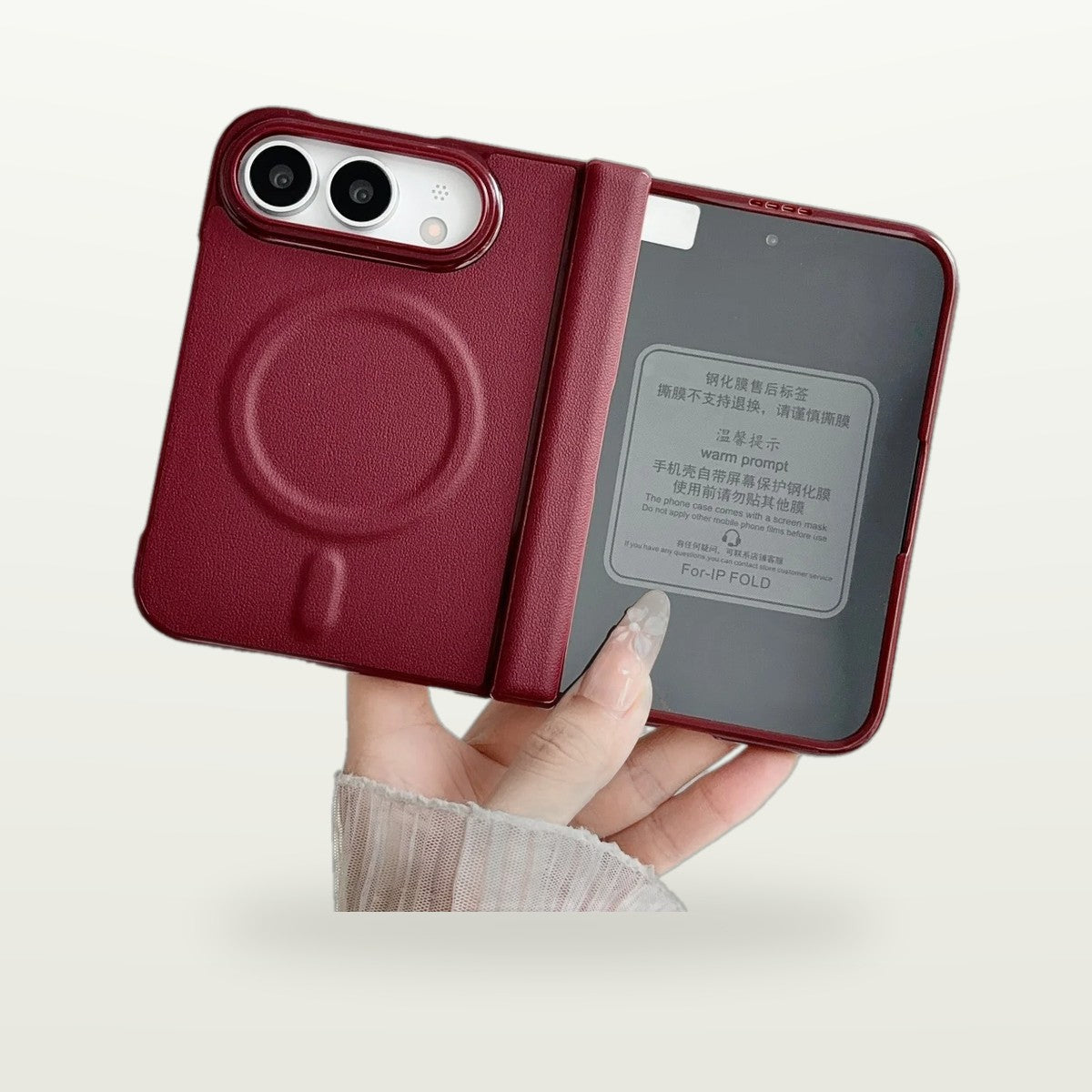 Colourblock Leather Case – iPhone Duo