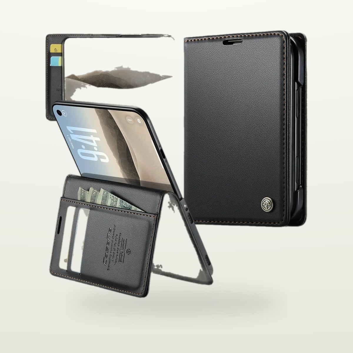 Leather Folio Wallet Case – iPhone Duo