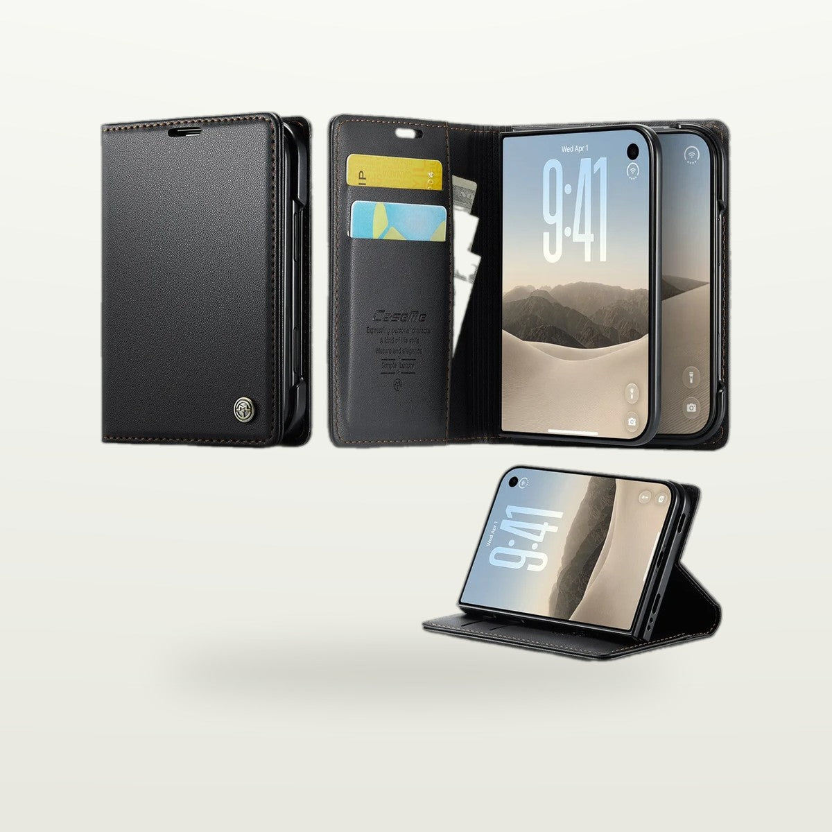 Leather Folio Wallet Case – iPhone Duo