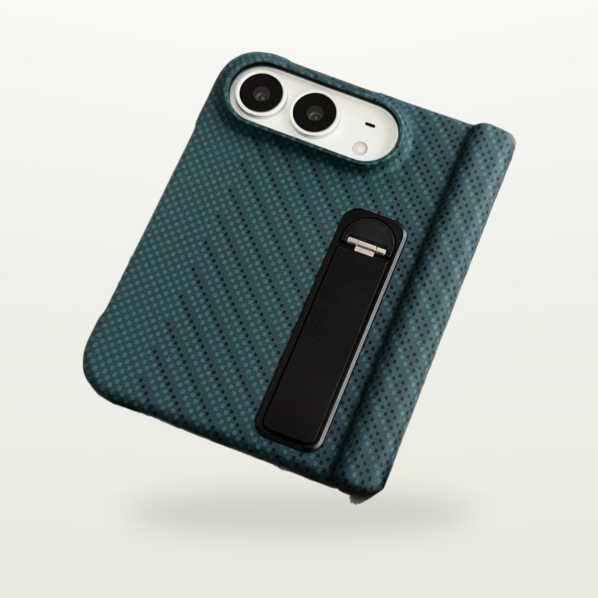 Kevlar-Style Metal-Stand Case – iPhone Duo