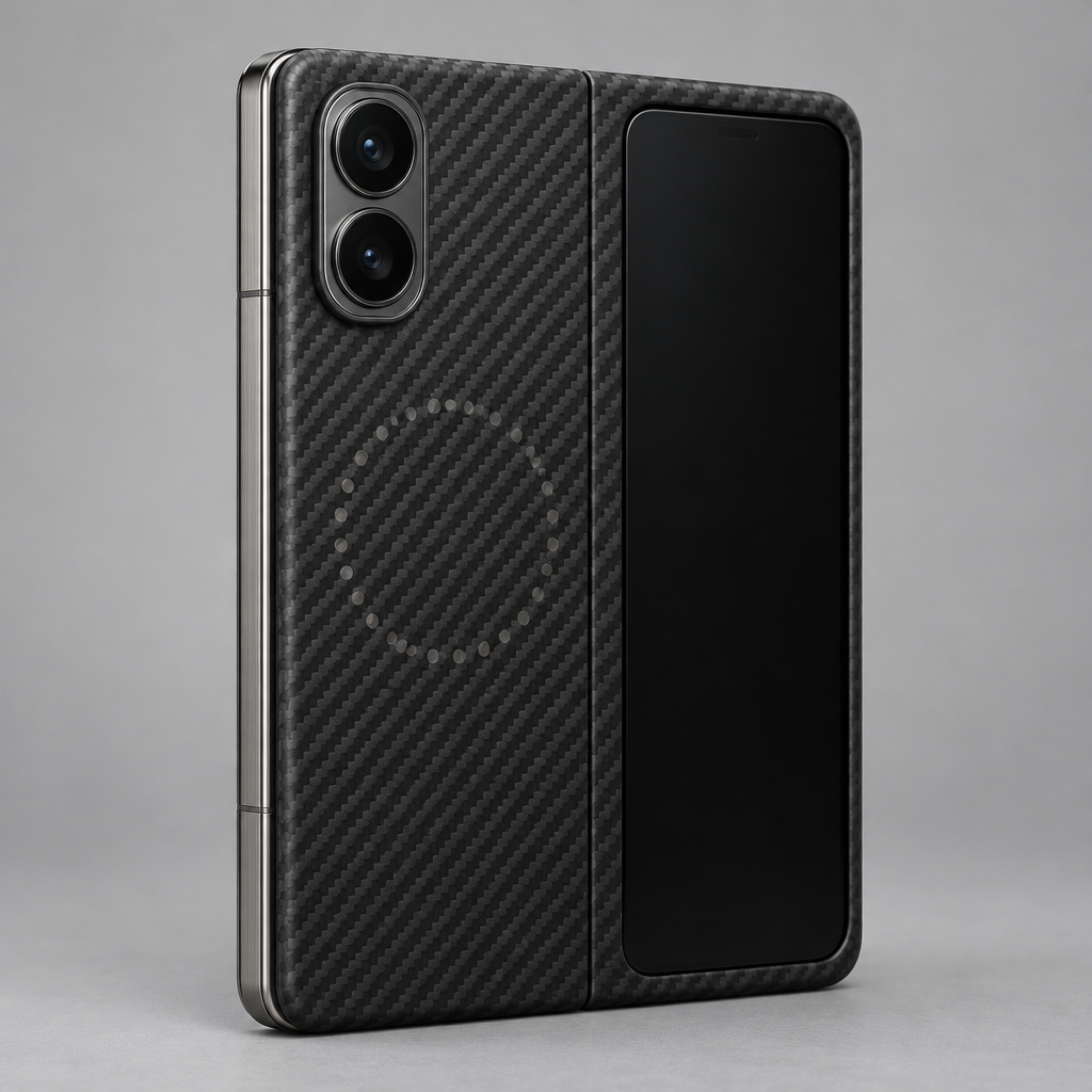 Carbon Fibre MagSafe Case – iPhone Duo — back view