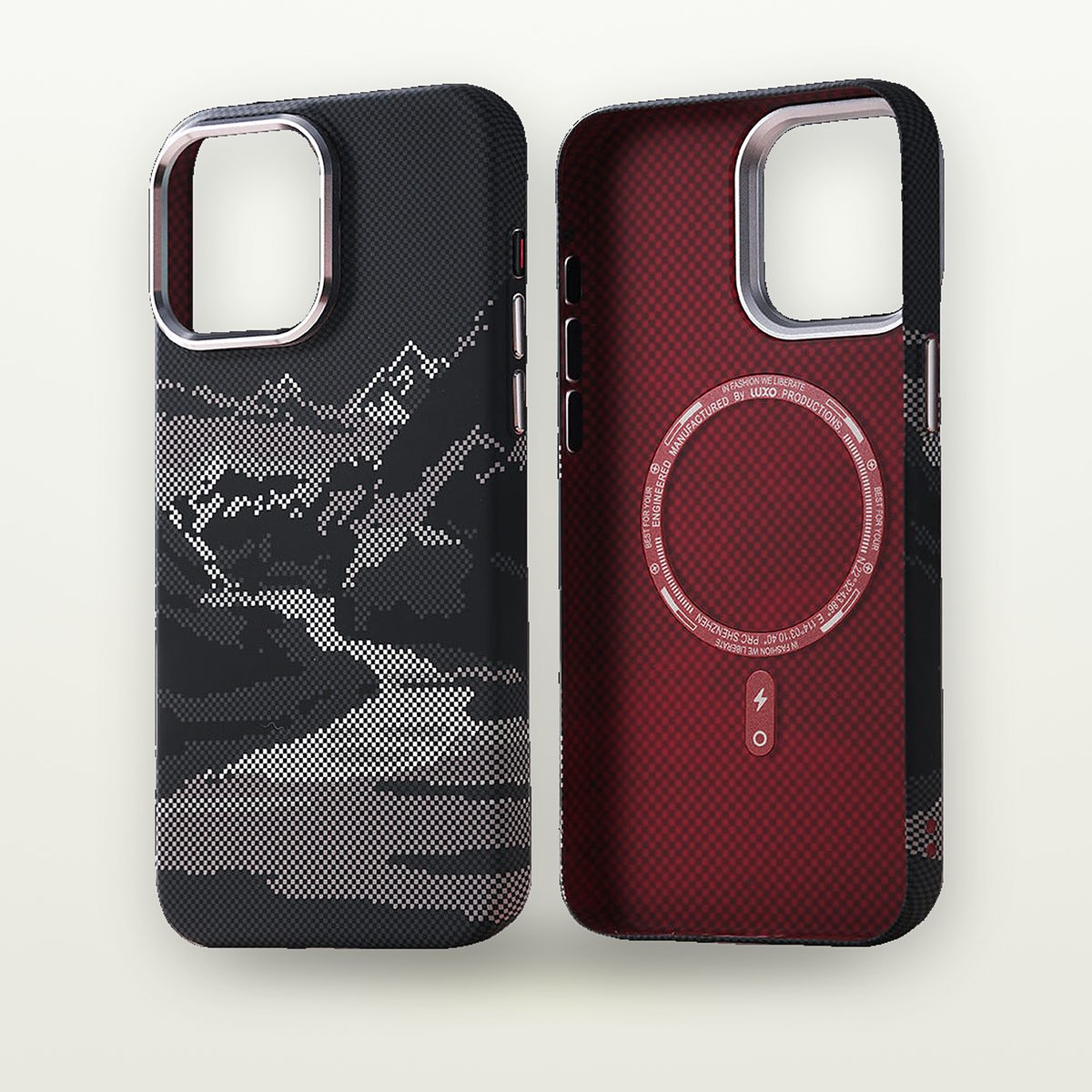 Mountain Ridge Twill MagSafe Case for iPhone 13–16 — GripLux (3)