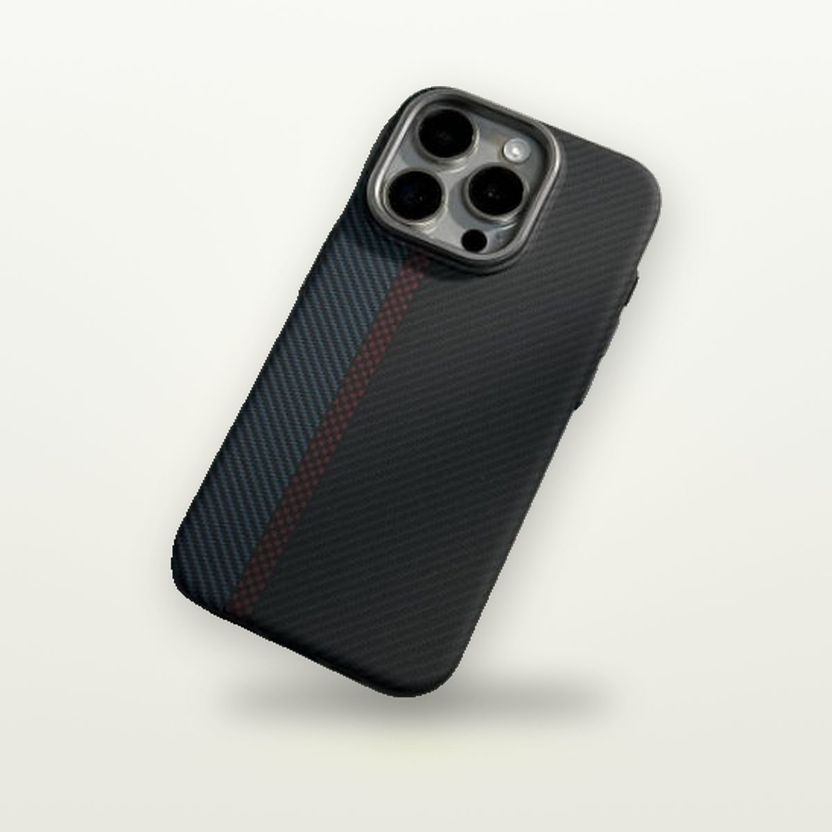 Racing Stripe Carbon-Pattern MagSafe Case for iPhone 16 Series — GripLux (3)