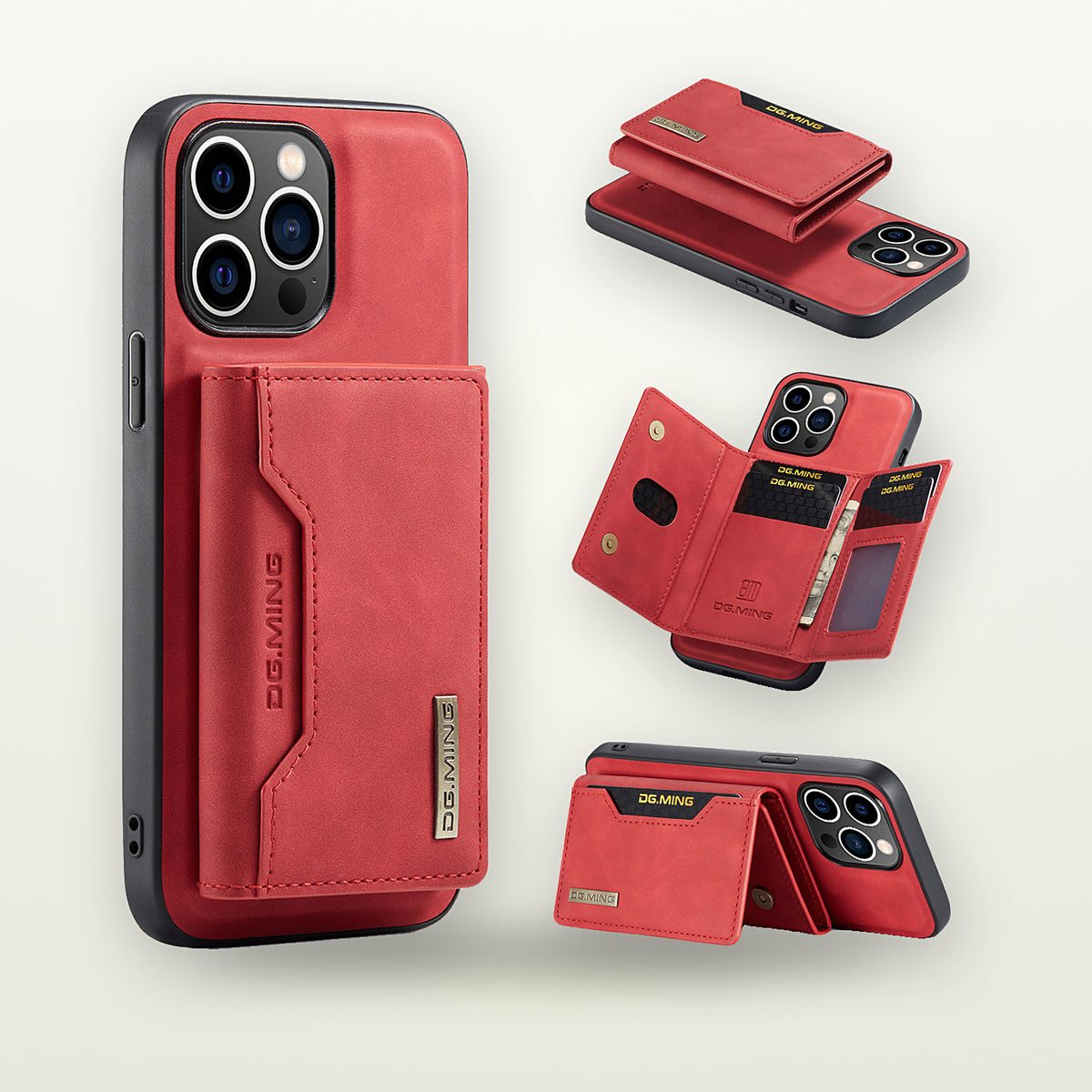 Two-Piece Card Holder MagSafe Case for iPhone 11–16 — GripLux (5)