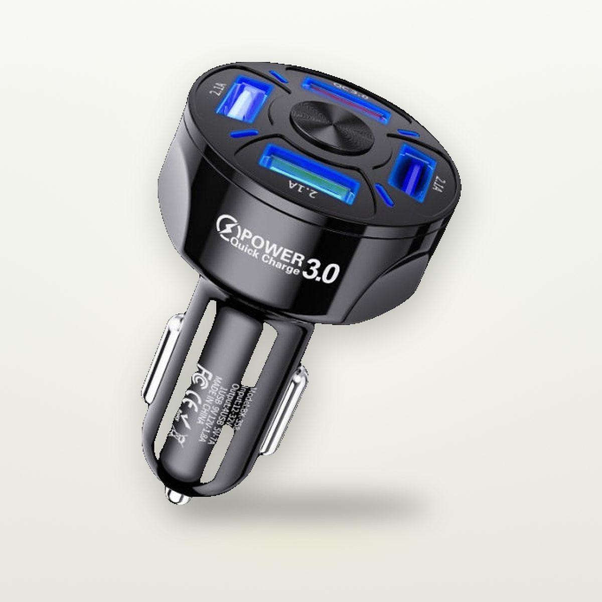 45W Four-Device Fast Car Charger — GripLux (3)