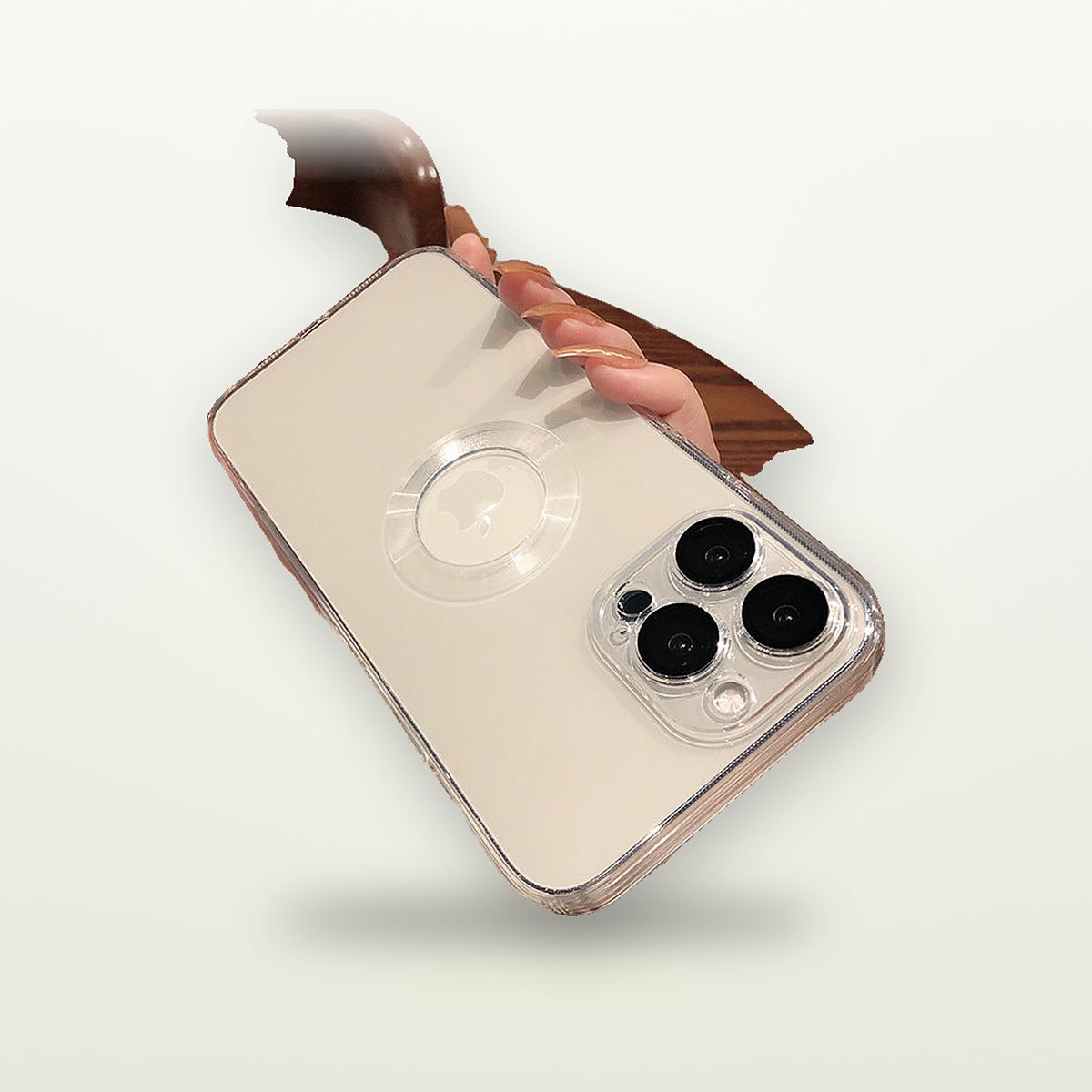 Clear Plated Case with Built-In Lens Guard for iPhone 11–15 — GripLux (6)