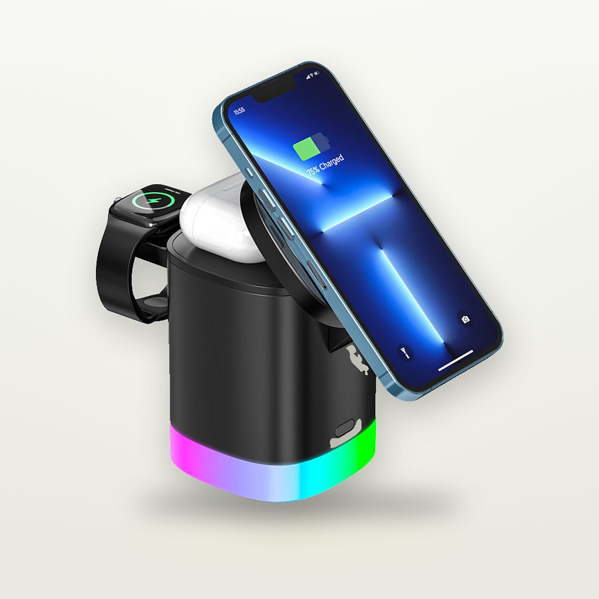 RGB Glow 3-in-1 Magnetic Charging Cube — GripLux (8)