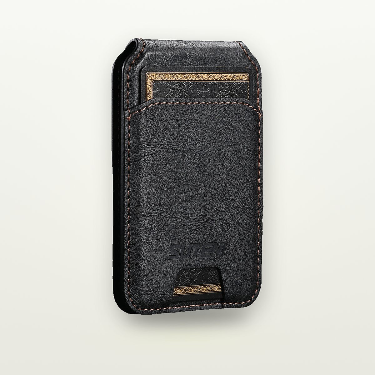 Faux Leather MagSafe Card Wallet with Stand — GripLux