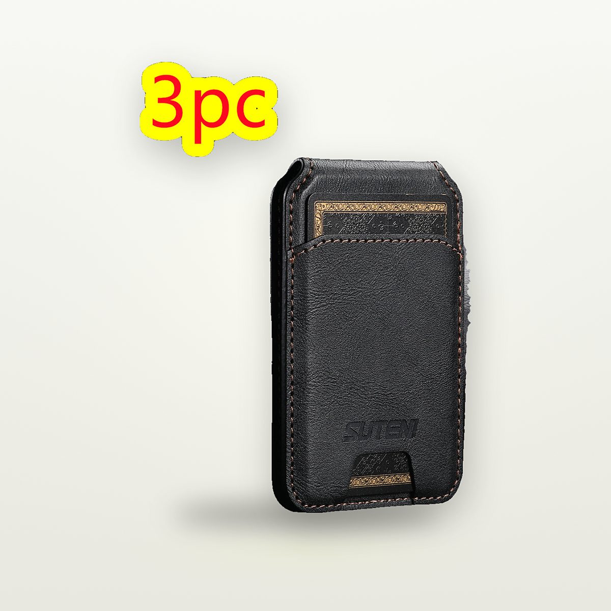 Faux Leather MagSafe Card Wallet with Stand — GripLux (6)