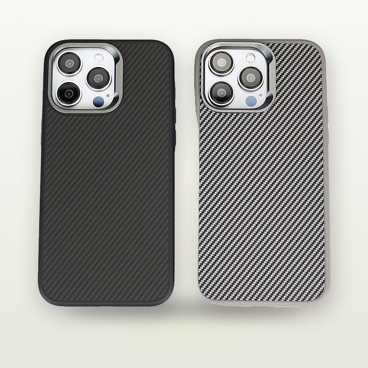 Carbon Texture Frosted Hard Case for iPhone 12–17 & Air — GripLux (3)