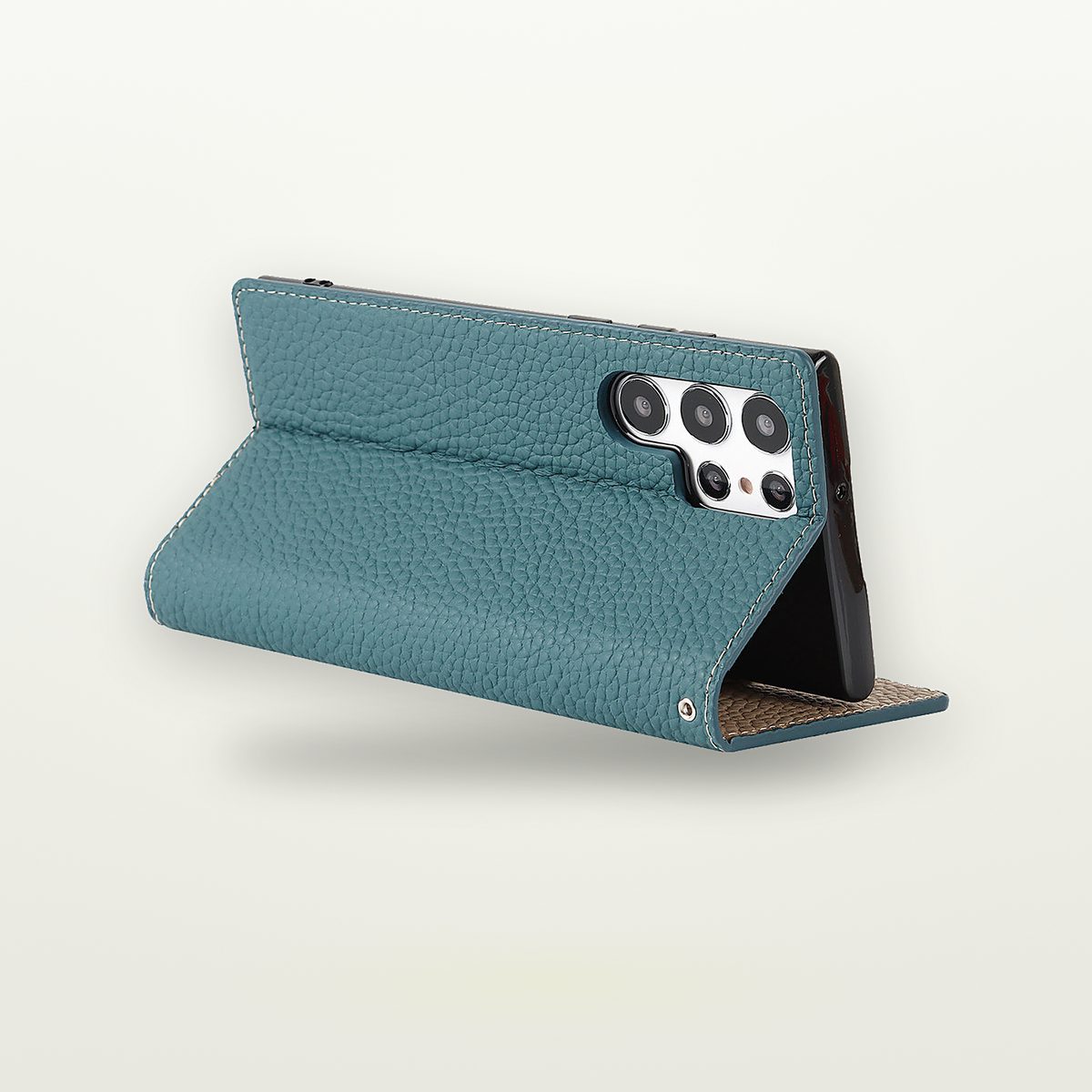 Litchi Grain Genuine Leather Case for Galaxy S20–S25 — GripLux