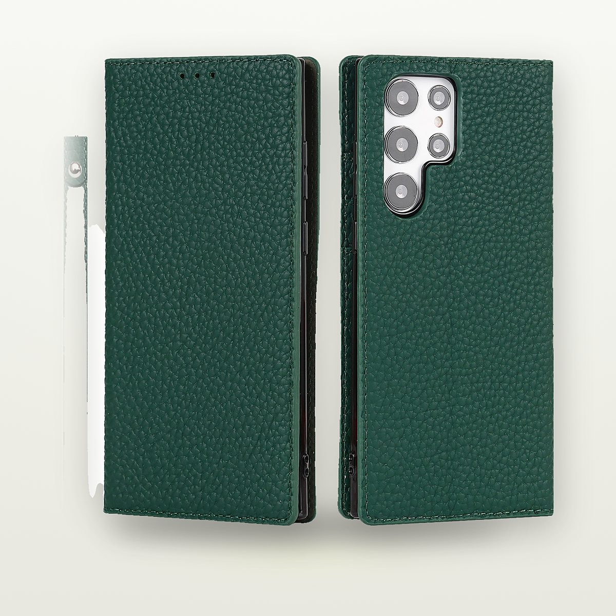 Litchi Grain Genuine Leather Case for Galaxy S20–S25 — GripLux (6)