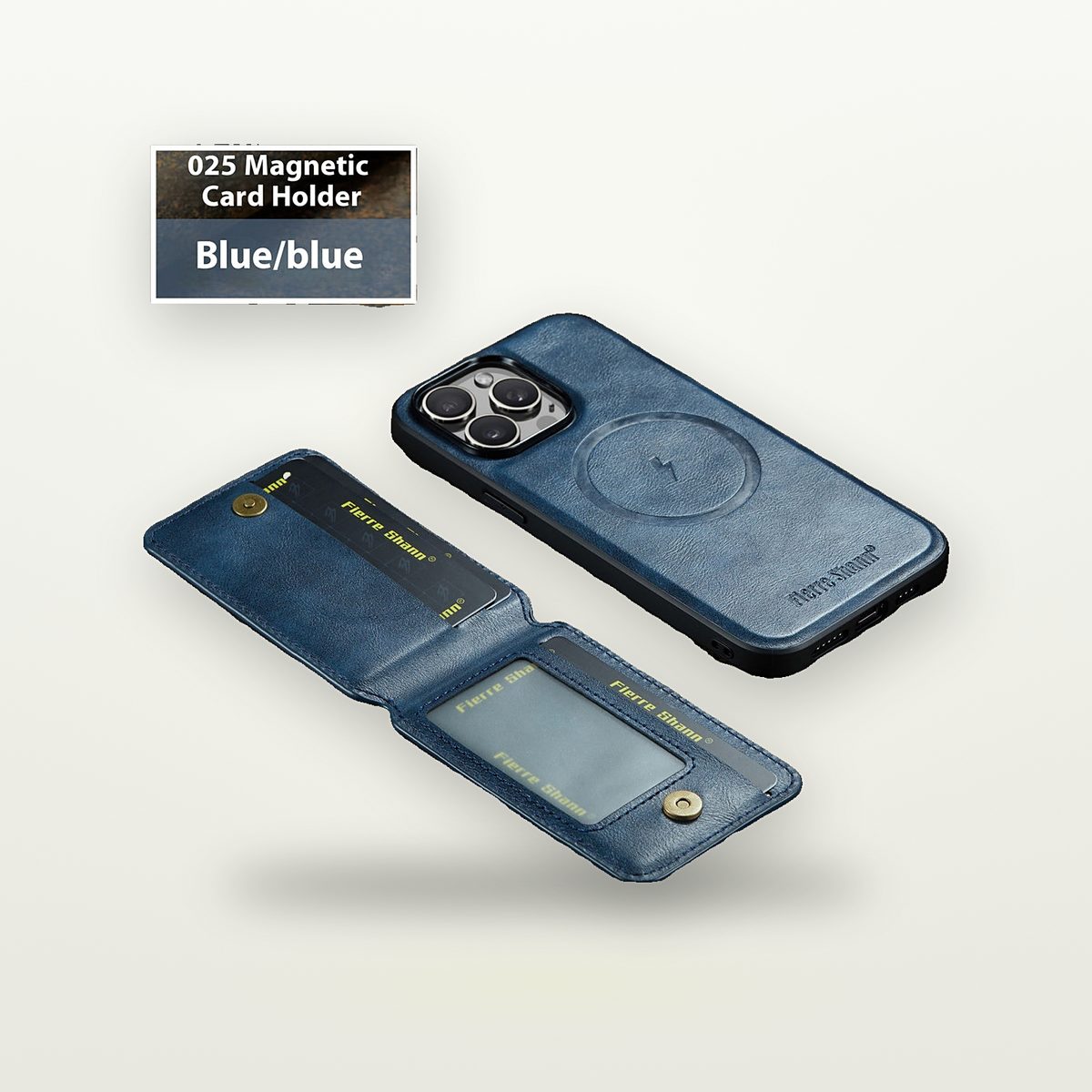 Card Slot Kickstand Magnetic Faux Leather Case for Galaxy S22–S25 — GripLux (5)