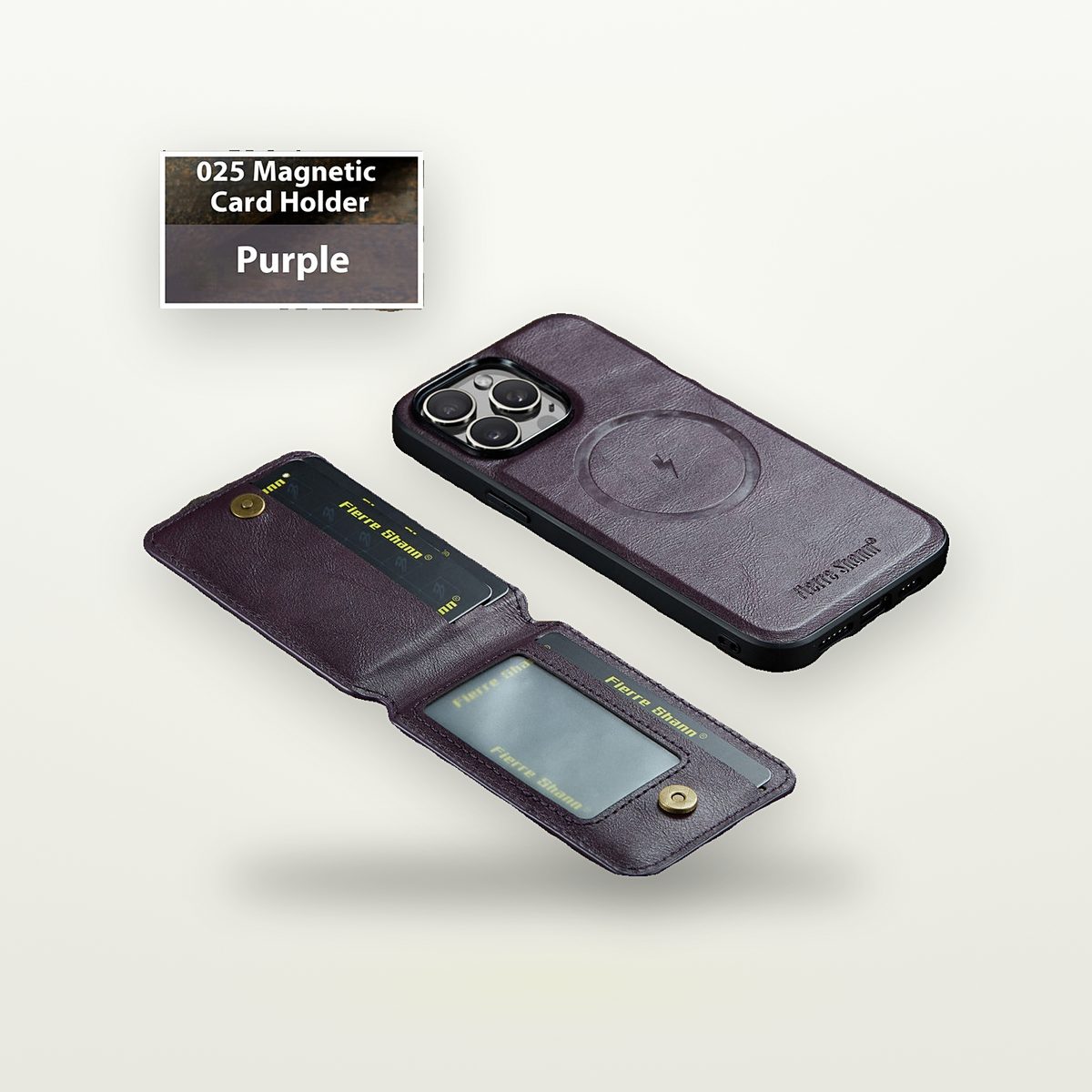 Card Slot Kickstand Magnetic Faux Leather Case for Galaxy S22–S25 — GripLux (6)