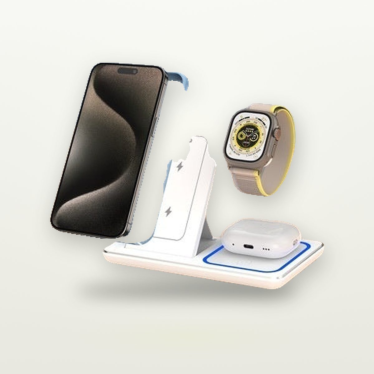 15W Foldable 3-in-1 Wireless Charging Stand — GripLux (3)