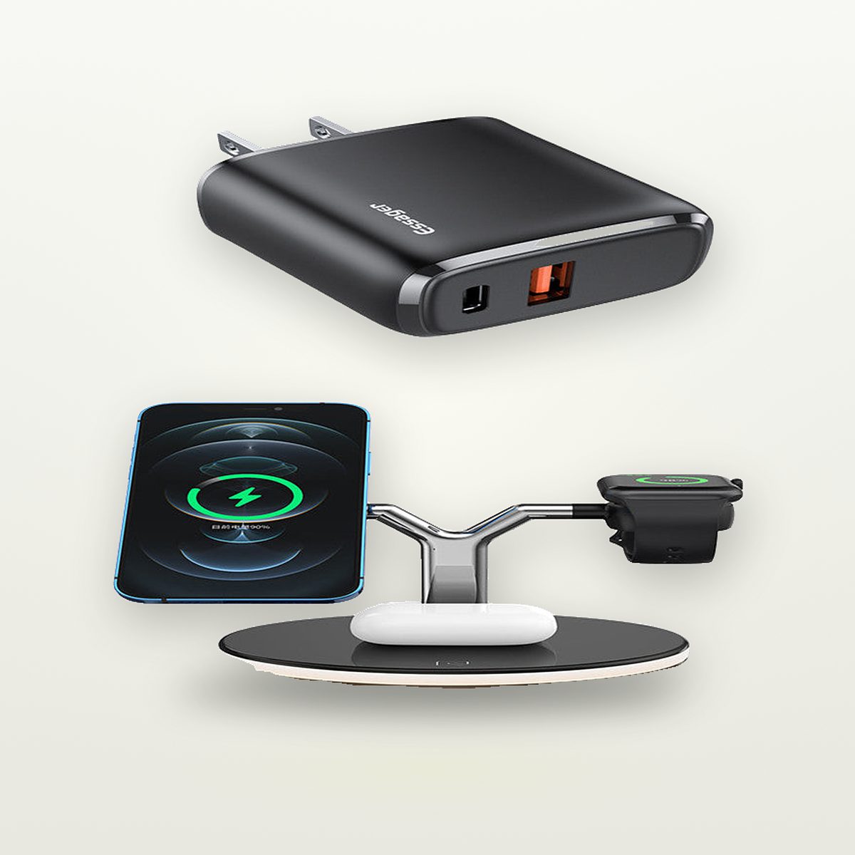 Upright 3-in-1 Magnetic Wireless Charging Dock — GripLux (7)