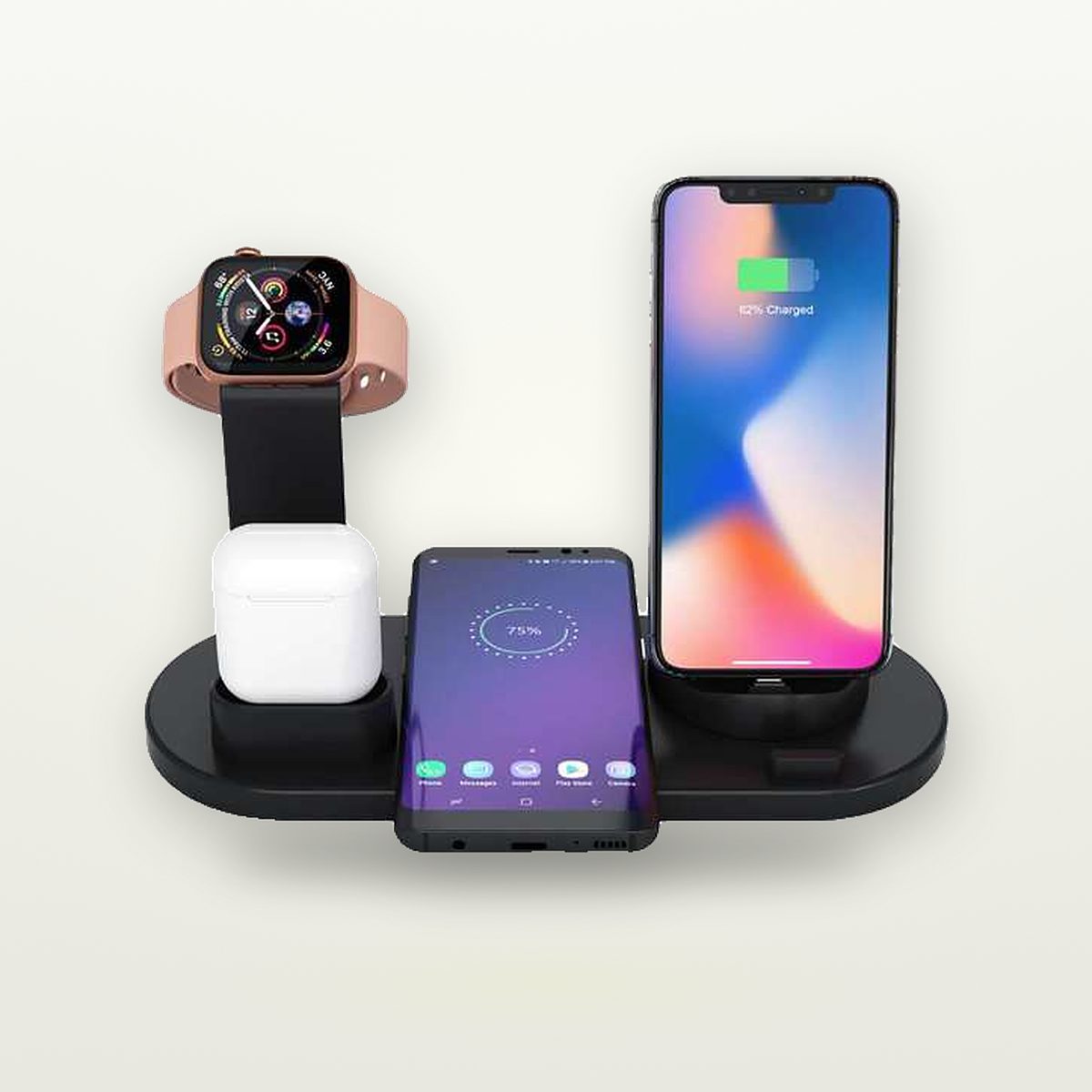 Compact 4-in-1 Desktop Charging Base — GripLux