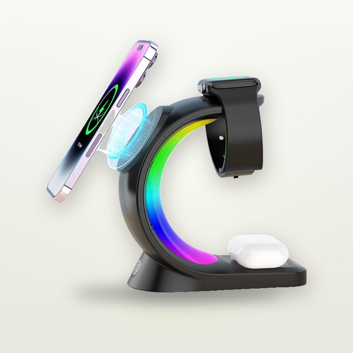 RGB Glow 4-in-1 MagSafe Charging Station — GripLux