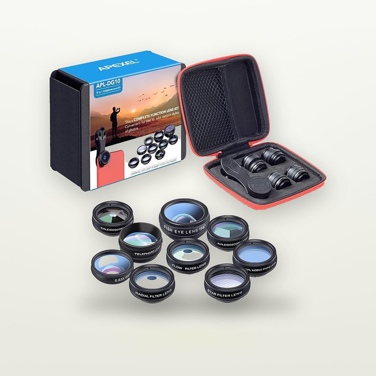 10-in-1 Fisheye, Wide & Macro Phone Lens Kit — GripLux