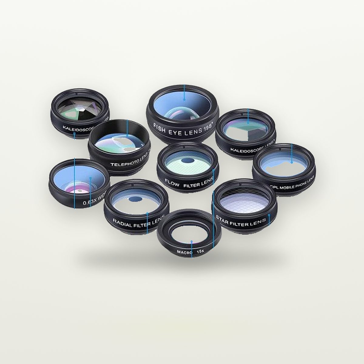 10-in-1 Fisheye, Wide & Macro Phone Lens Kit — GripLux (2)