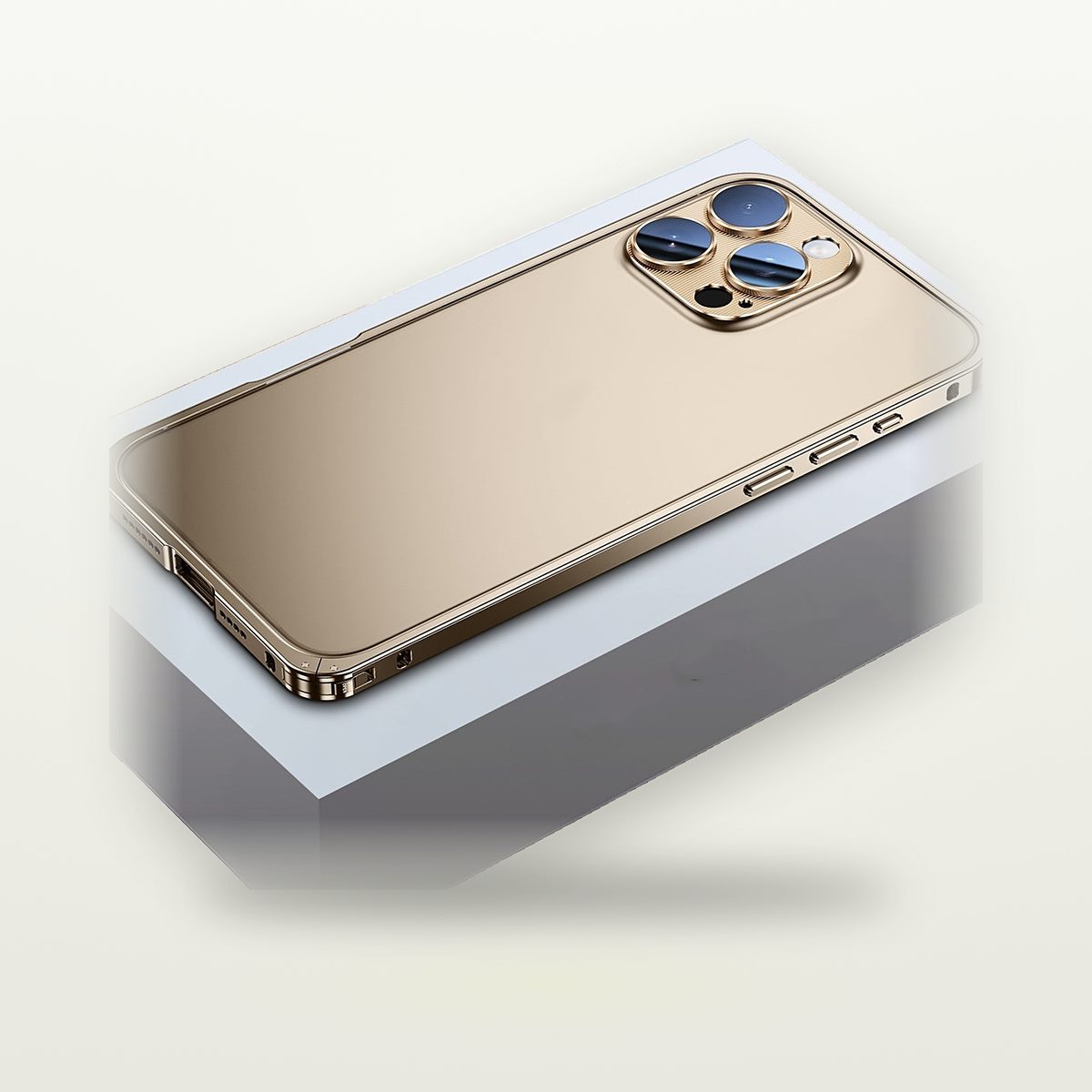 CNC Aluminum Frame Case with Lens Guard for iPhone 13–17 — GripLux (3)