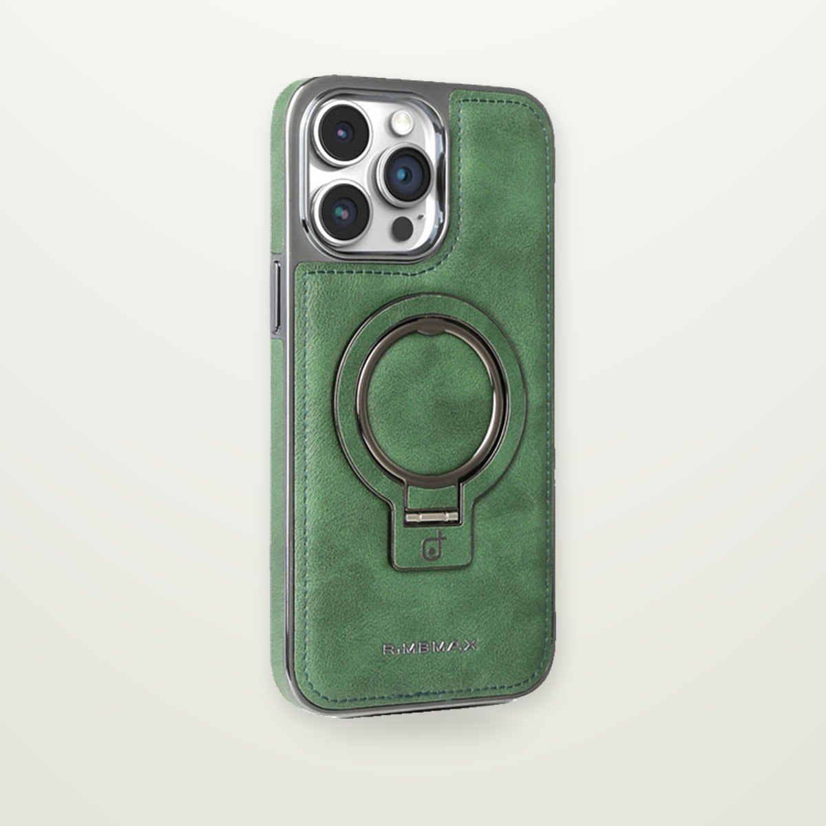 Business Leather-Look Magnetic Kickstand Case for iPhone 14–17