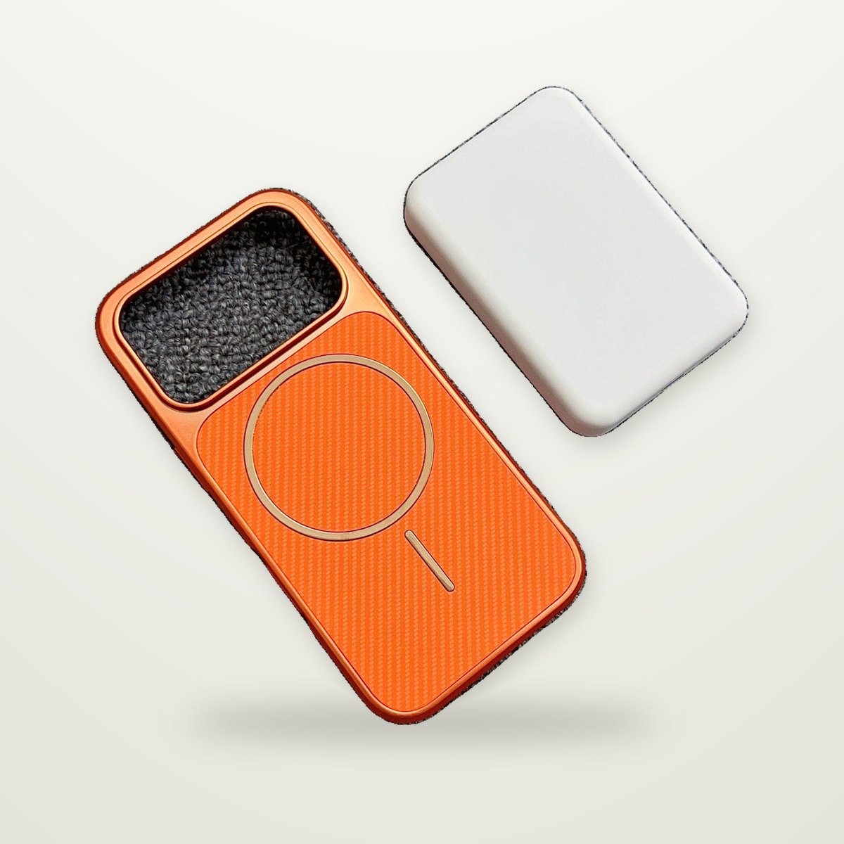 Electroplated Carbon-Pattern MagSafe Case for iPhone 13–17