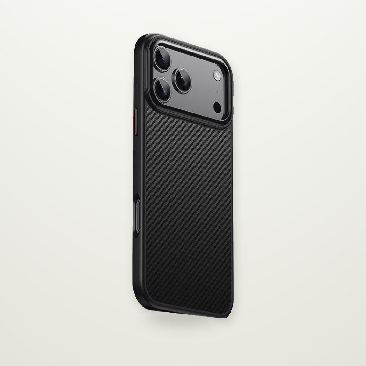 Two-Piece Carbon Fiber Magnetic Case for iPhone 12–17