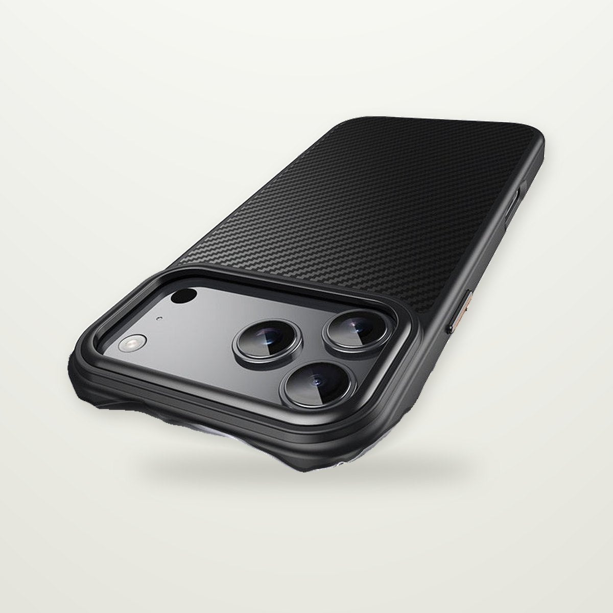 Two-Piece Carbon Fiber Magnetic Case for iPhone 12–17