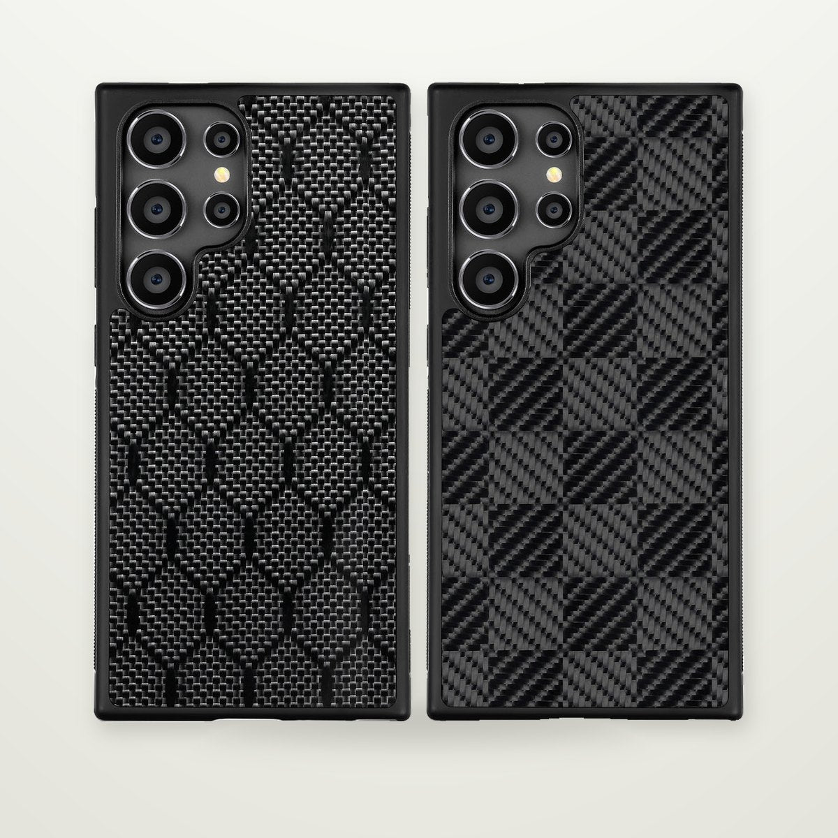 Carbon Fiber Texture Case for Galaxy S21–S25