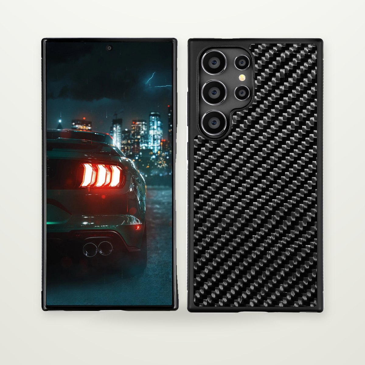 Carbon Fiber Texture Case for Galaxy S21–S25