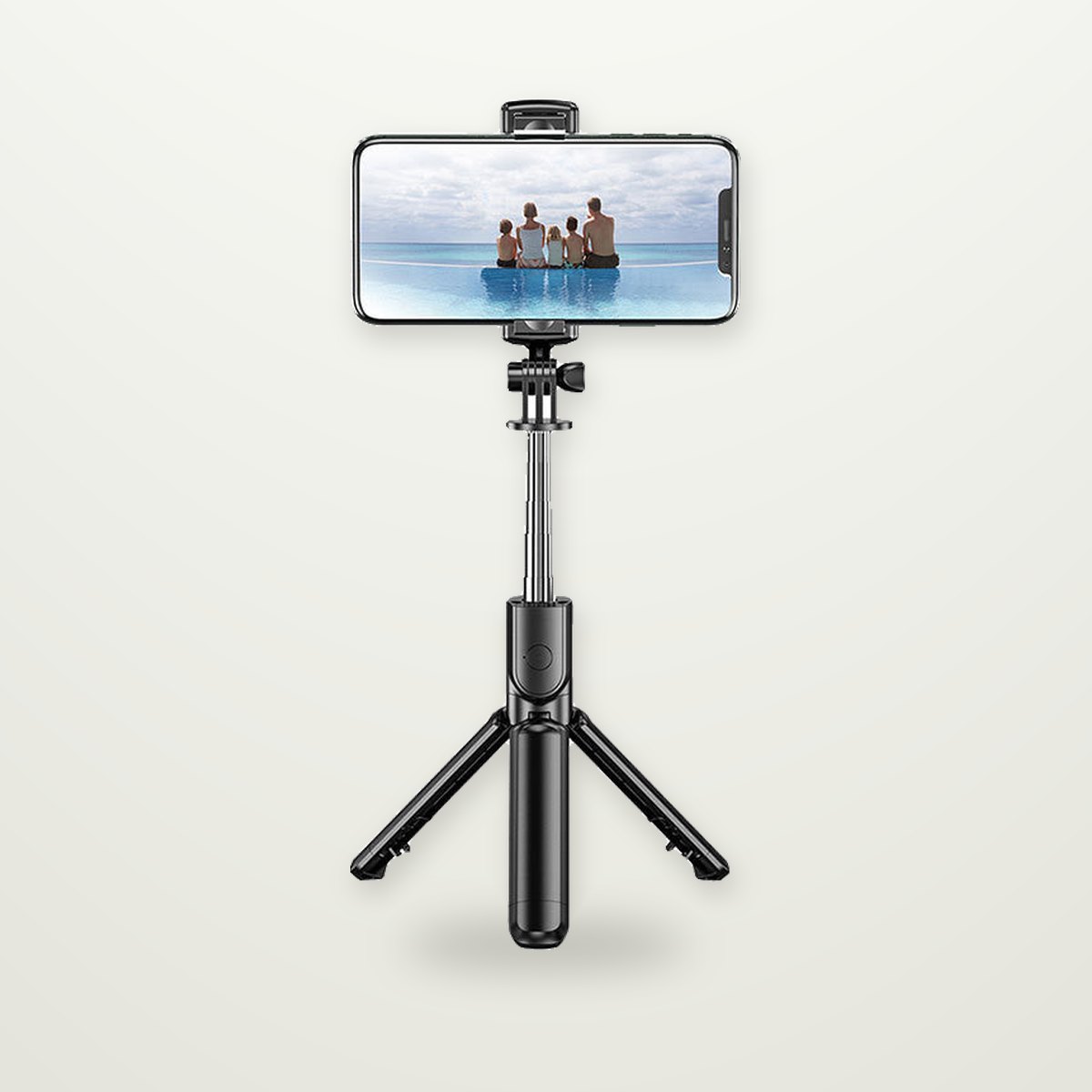 Extendable Selfie Stick Tripod, Optional Fill Light