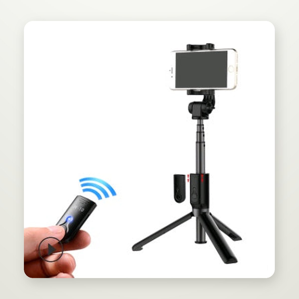 Aluminum Tripod Selfie Stick with Bluetooth Remote