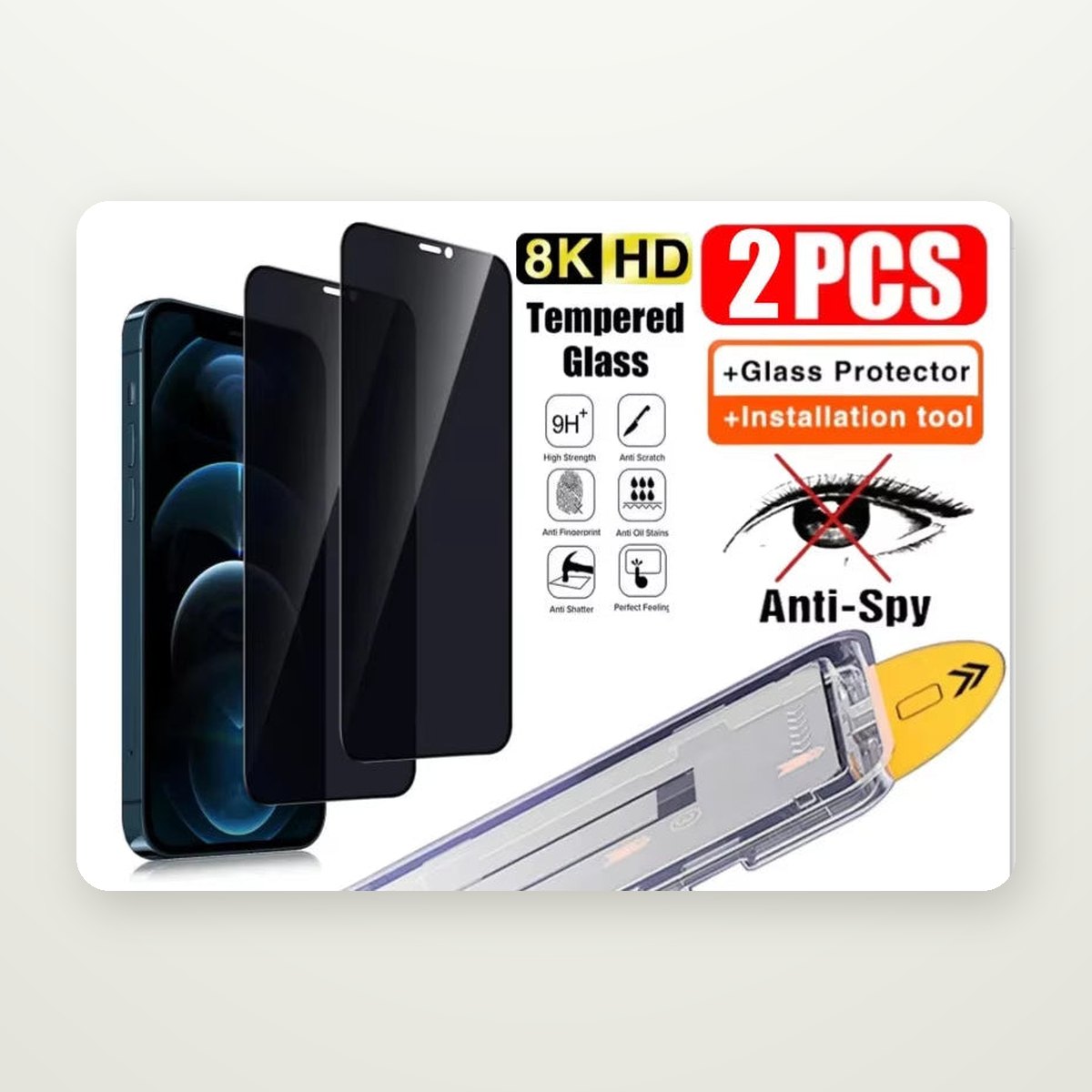 Dust-Free Install Box Screen Protector for iPhone 11–18