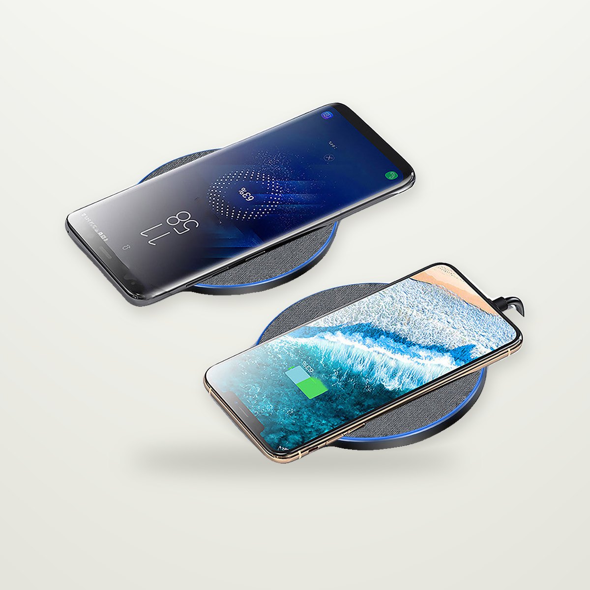 20W Fabric-Top Wireless Charging Pad