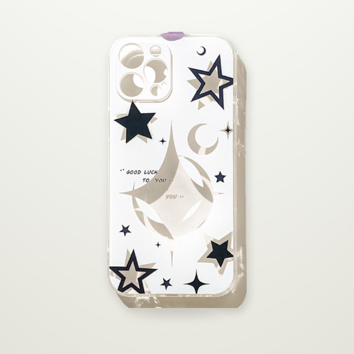 Hollow Star Tempered Glass Case for iPhone 12–17