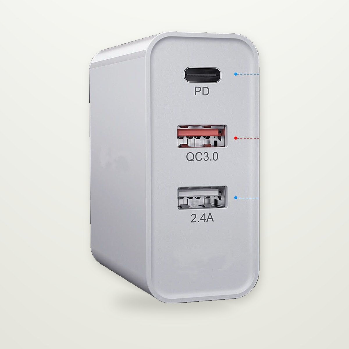 4-Port PD & QC Fast Wall Charger