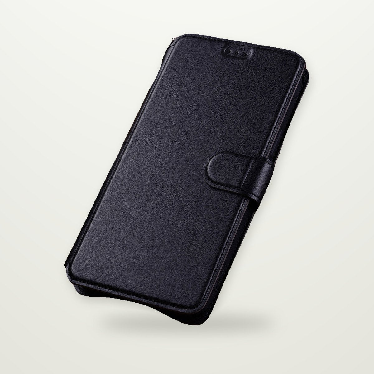 Leather-Look Flip Wallet Case for iPhone 14–17