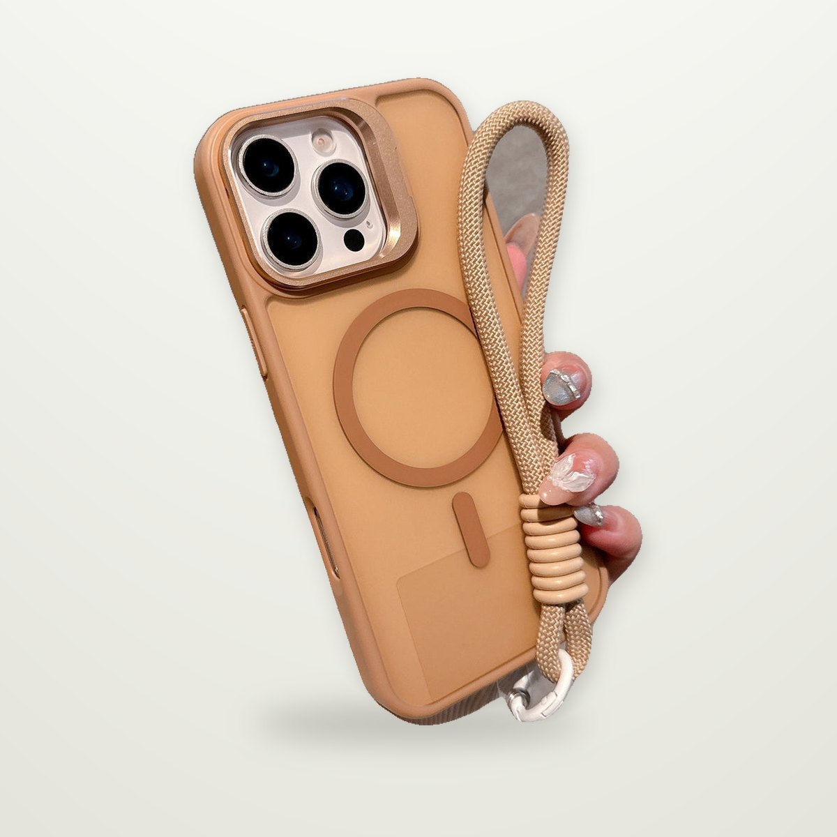 Magnetic Case with Wrist Strap for iPhone 14–17