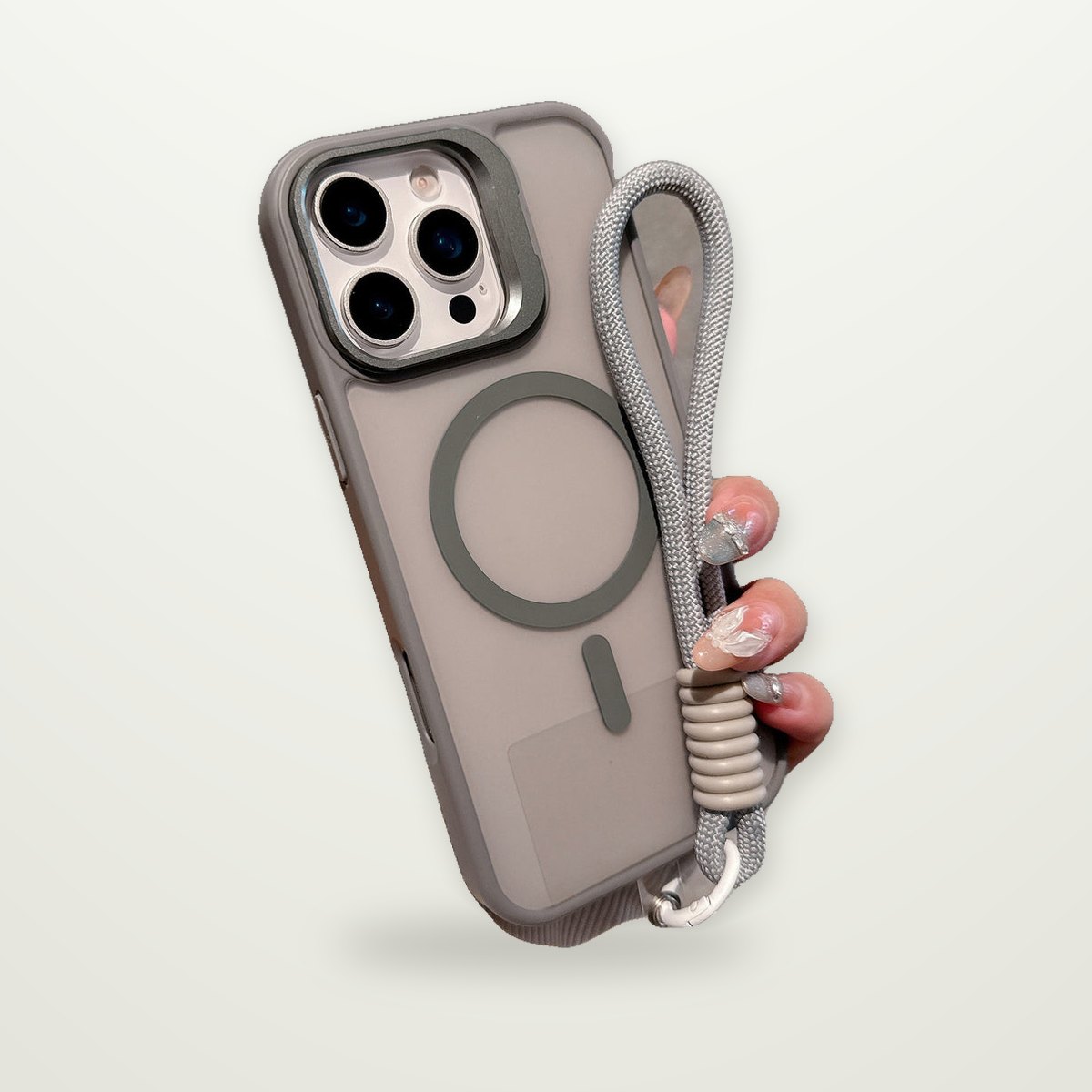 Magnetic Case with Wrist Strap for iPhone 14–17