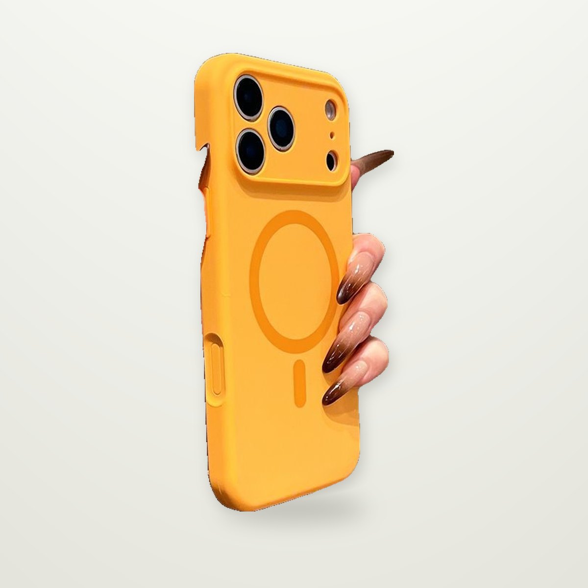 Soft-Touch Silicone Magnetic Case in 10 Colors for iPhone 16–17