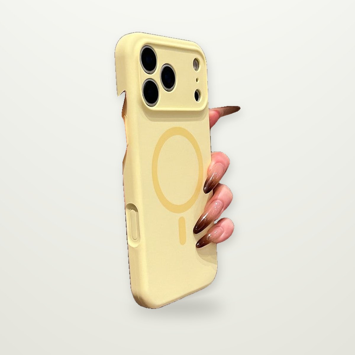Soft-Touch Silicone Magnetic Case in 10 Colors for iPhone 16–17