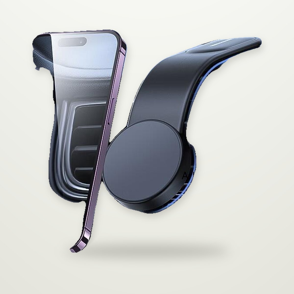 Bendable Magnetic Car Mount with 15W Wireless Charging