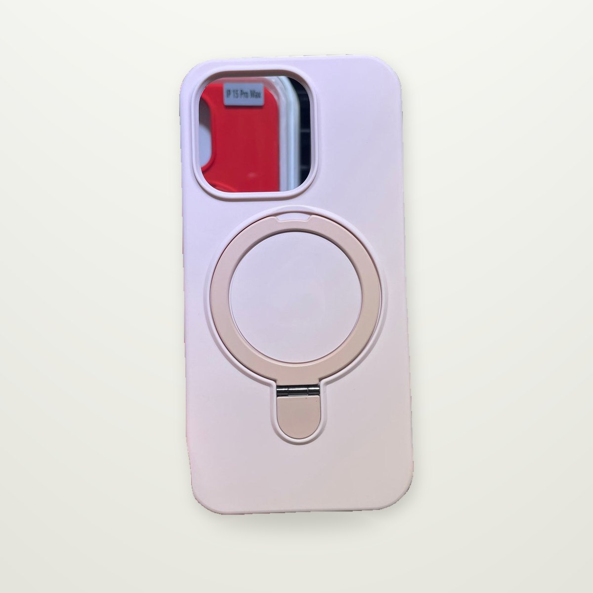 Liquid Silicone Magnetic Case with Ring Stand for iPhone 13–17