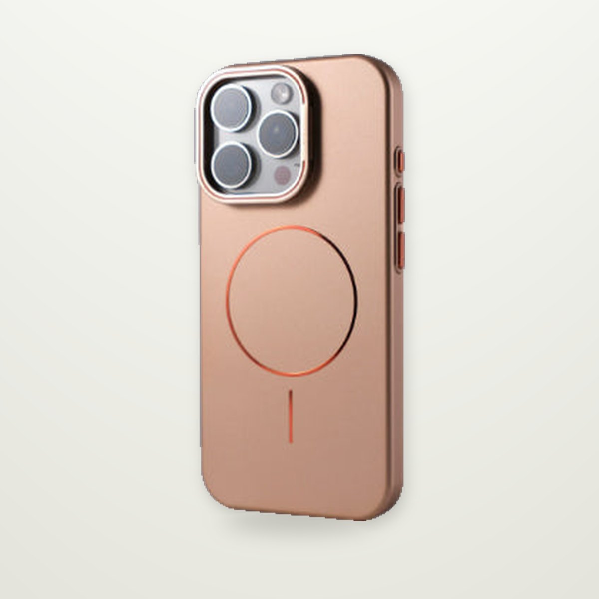 Gold-Ring Magnetic Stand Case for iPhone 13–17