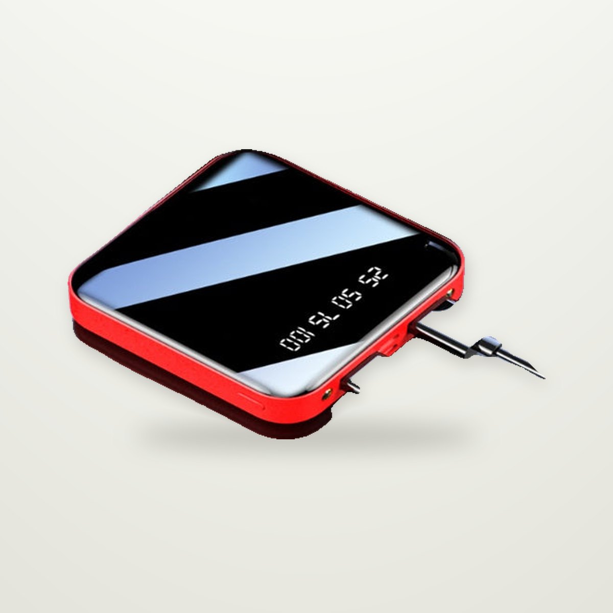 Mirror-Finish Power Bank with Digital Display