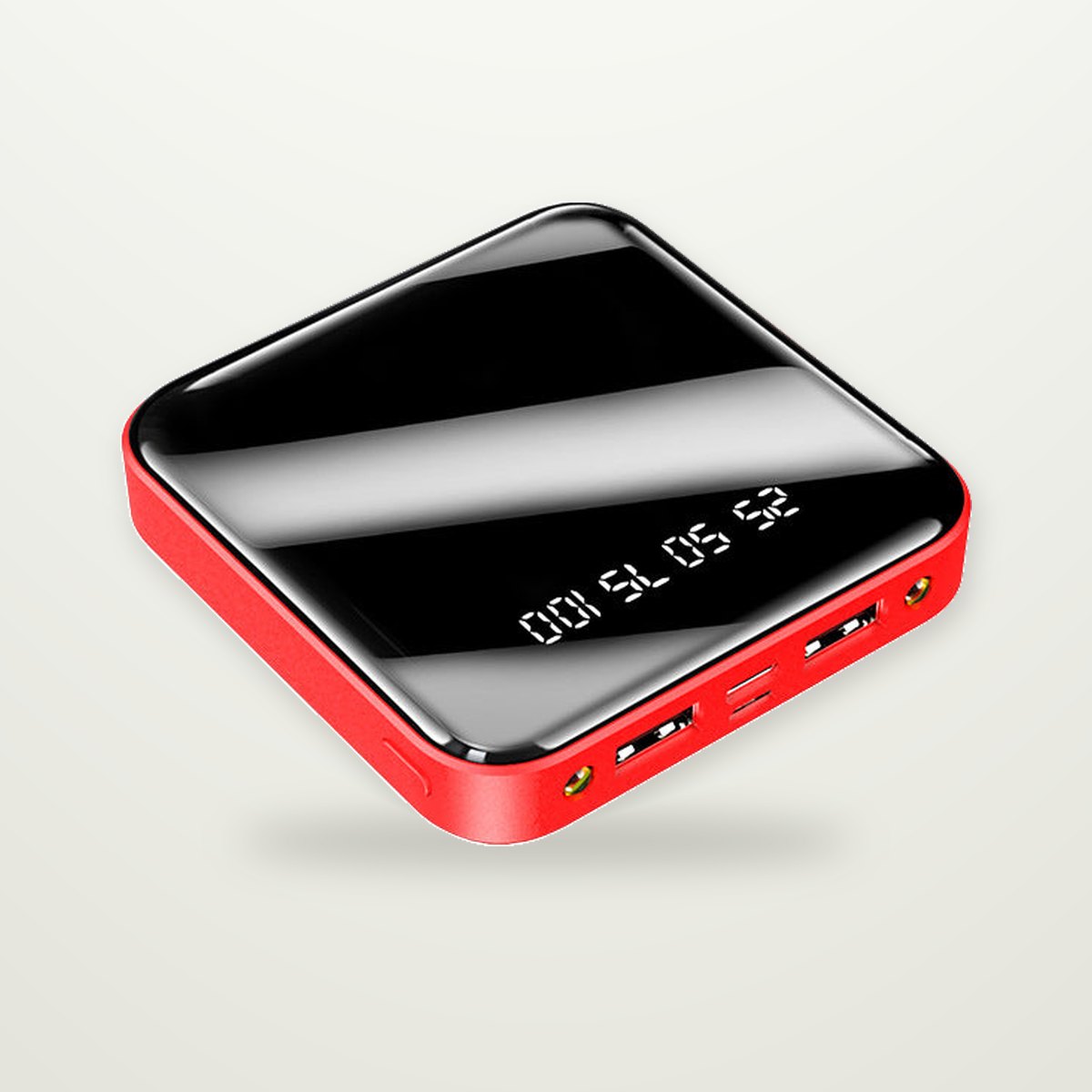 Mirror-Finish Power Bank with Digital Display